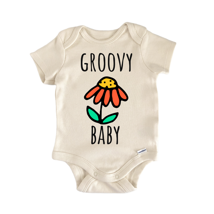 Groovy 70s Flower Baby Gift Baby Onesie®