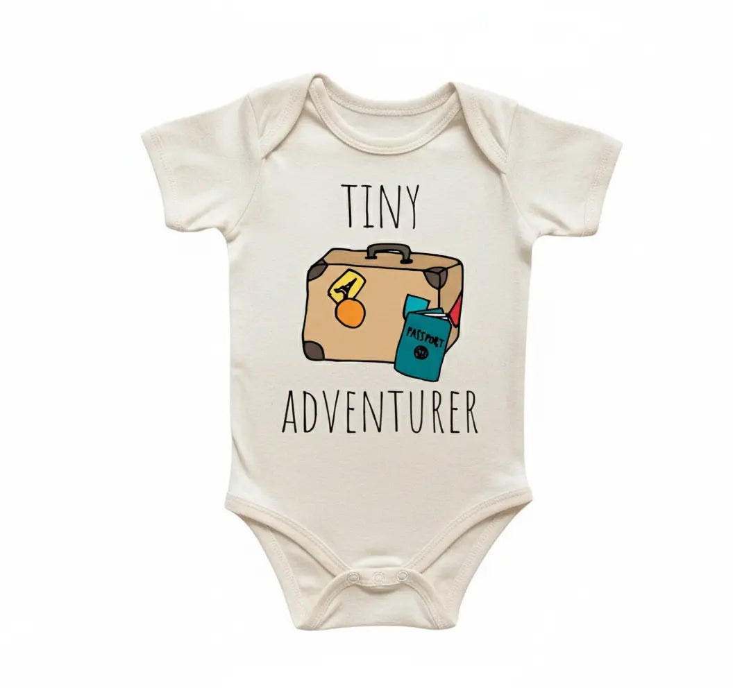 Travel Adventure Airplane - Baby Boy Girl Clothes Infant Bodysuit Funny Cute Newborn 14  Funny Cute Onesie® | North Fork Forager LLC