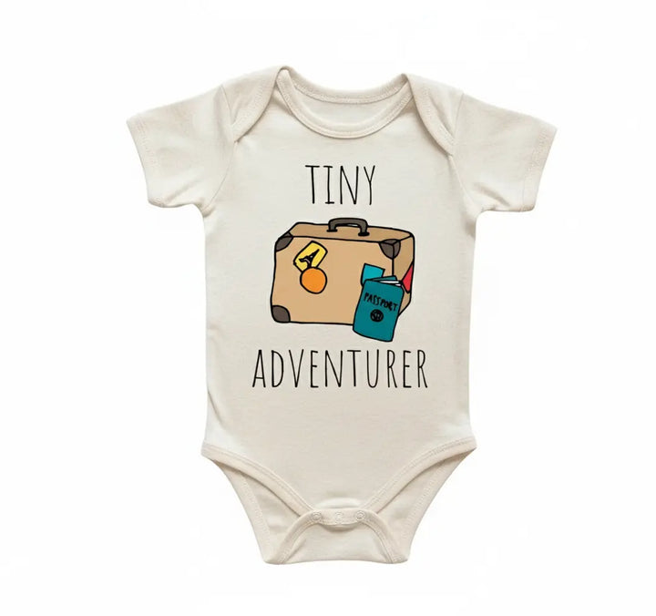 Travel Adventure Airplane - Baby Boy Girl Clothes Infant Bodysuit Funny Cute Newborn 14  Funny Cute Onesie® | North Fork Forager LLC