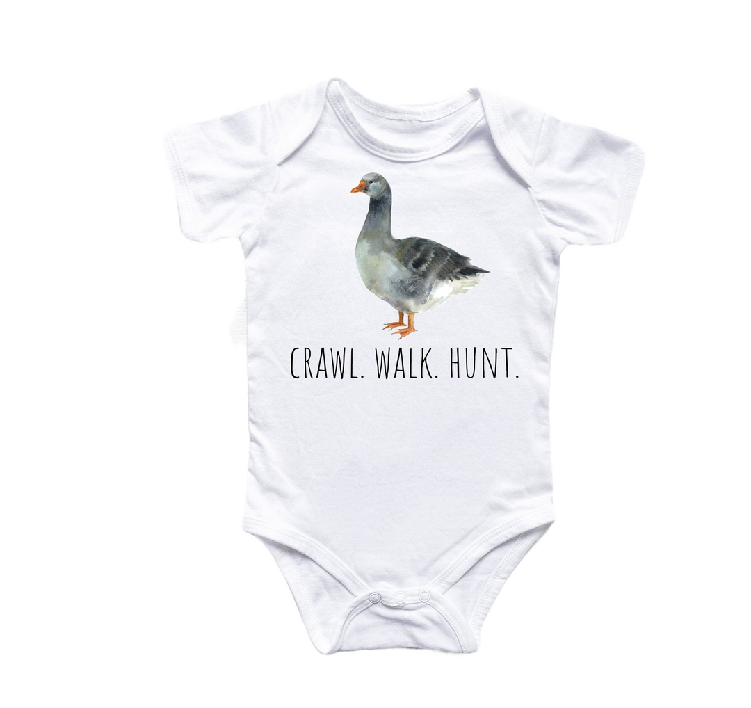 Goose Hunting - Baby Boy Girl Clothes Infant Bodysuit Funny Cute Newborn  Funny Cute Onesie® | North Fork Forager LLC