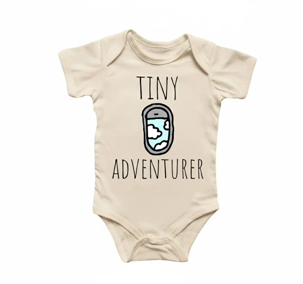 Travel Adventure Airplane - Baby Boy Girl Clothes Infant Bodysuit Funny Cute Newborn 11  Funny Cute Onesie® | North Fork Forager LLC
