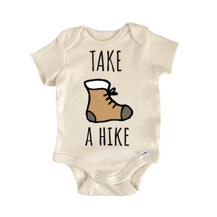Take A Hike Hiking Hiker Trails Infant Gift Baby Bodysuit