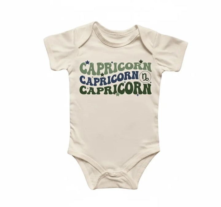 Capricorn Zodiac - Baby Boy Girl Clothes Infant Bodysuit Funny Cute Newborn  Funny Cute Onesie® | North Fork Forager LLC