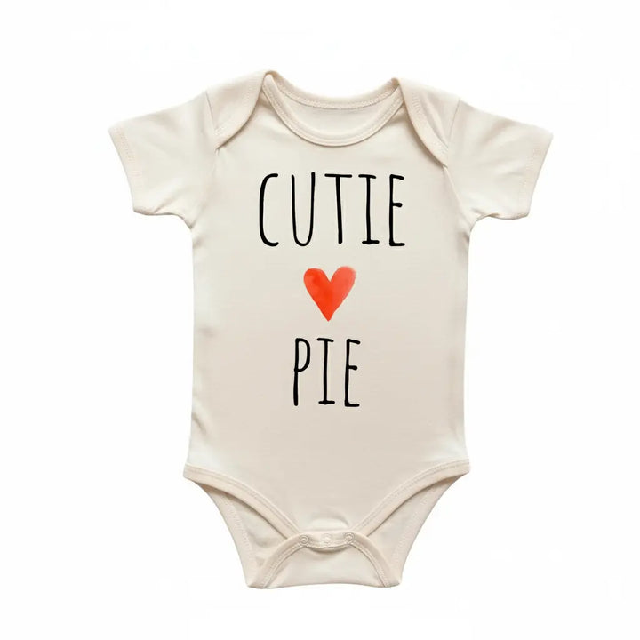 Cutie Pie Heart - Baby Boy Girl Clothes Infant Bodysuit Funny Cute Newborn  Funny Cute Onesie® | North Fork Forager LLC