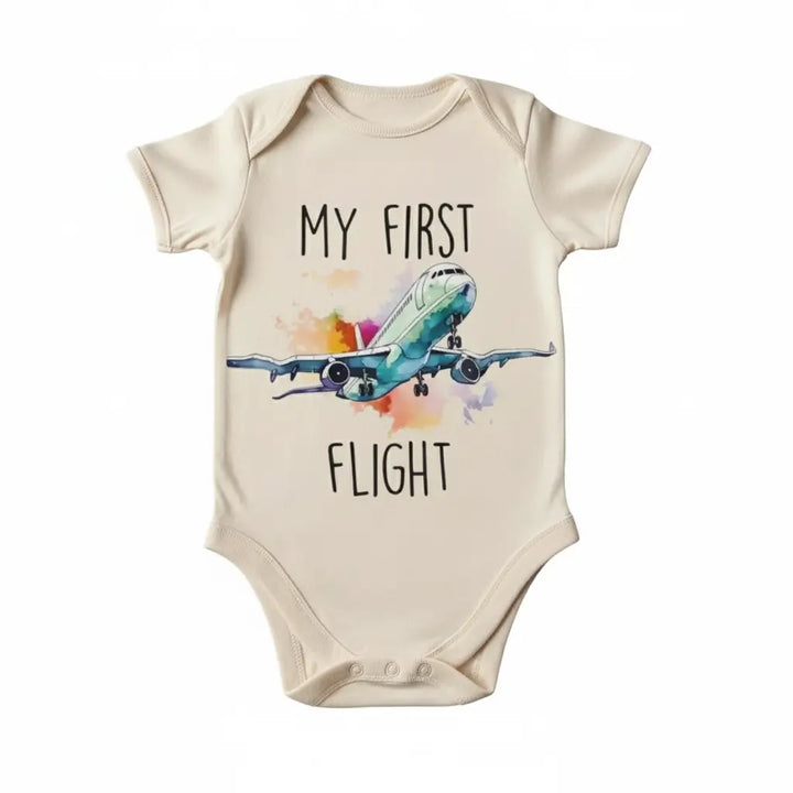 Travel Airplane First - Baby Boy Girl Clothes Infant Onesie® Funny Cute Newborn GS1  Funny Cute Onesie® | North Fork Forager LLC