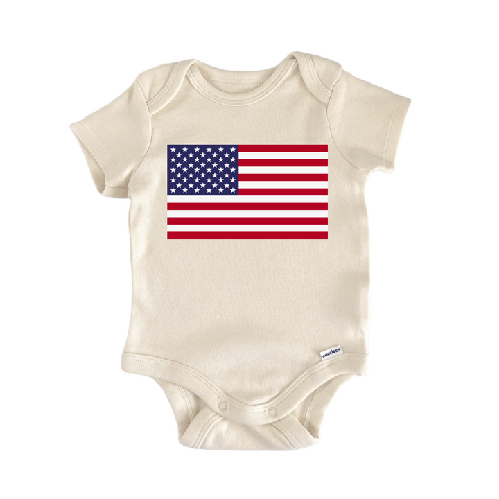 American Flag Usa July 4Th Patriotic Newborn Baby Onesie® Onesie®
