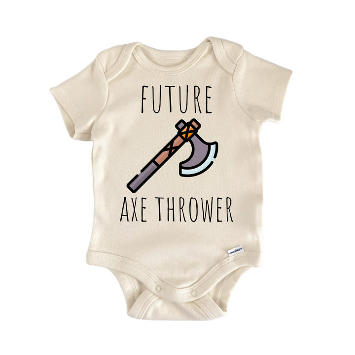Axe Thower - Baby Bodysuit  Funny Cute Onesie® | North Fork Forager LLC