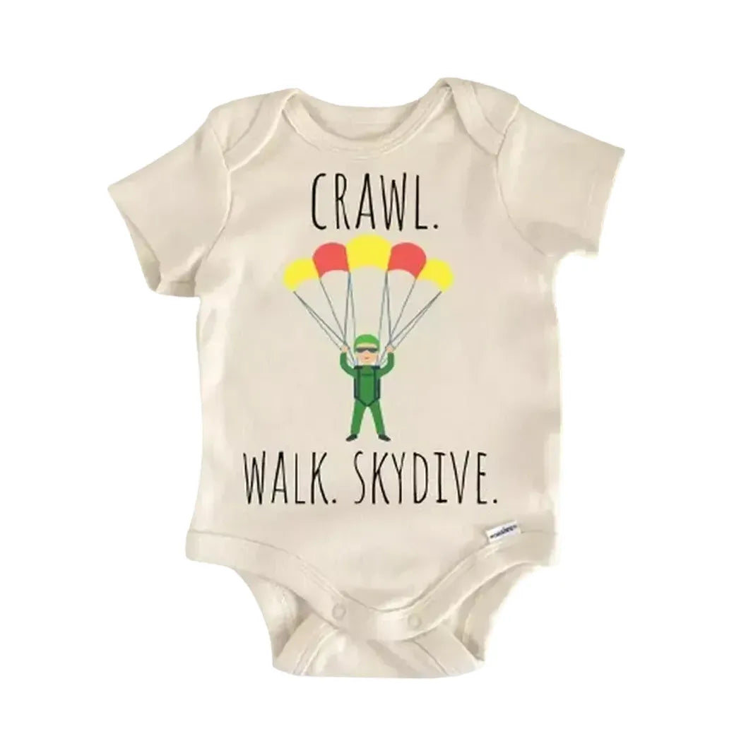 Skydive Skydiving Parachute - Baby Boy Girl Clothes Infant Onesie® Funny Cute Newborn GS1  Funny Cute Onesie® | North Fork Forager LLC