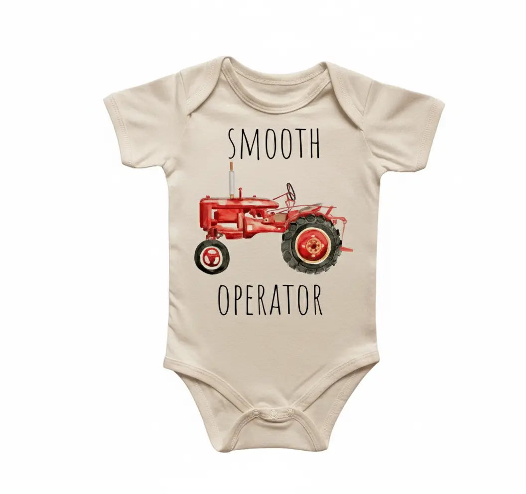 Farm Tractor - Baby Boy Girl Clothes Infant Bodysuit Funny Cute Newborn  Funny Cute Onesie® | North Fork Forager LLC