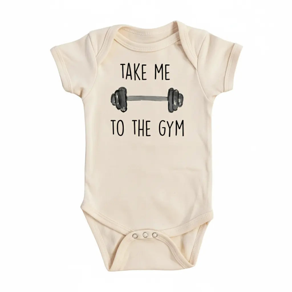 Gym Take Me - Baby Boy Girl Clothes Infant Onesie® Funny Cute Newborn GS1  Funny Cute Onesie® | North Fork Forager LLC
