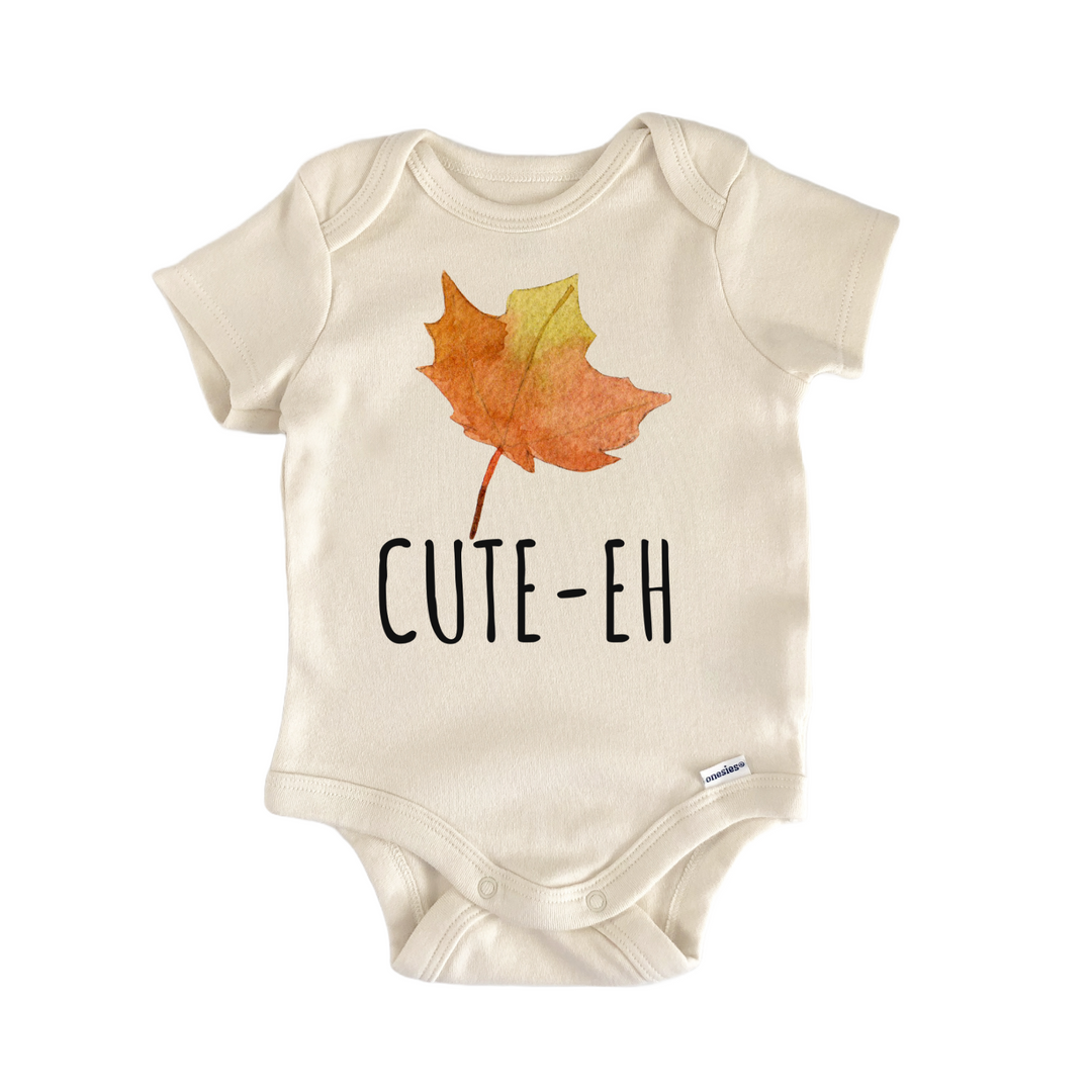 Maple Leaf Cute Eh Canada Baby Gift Baby Onesie®