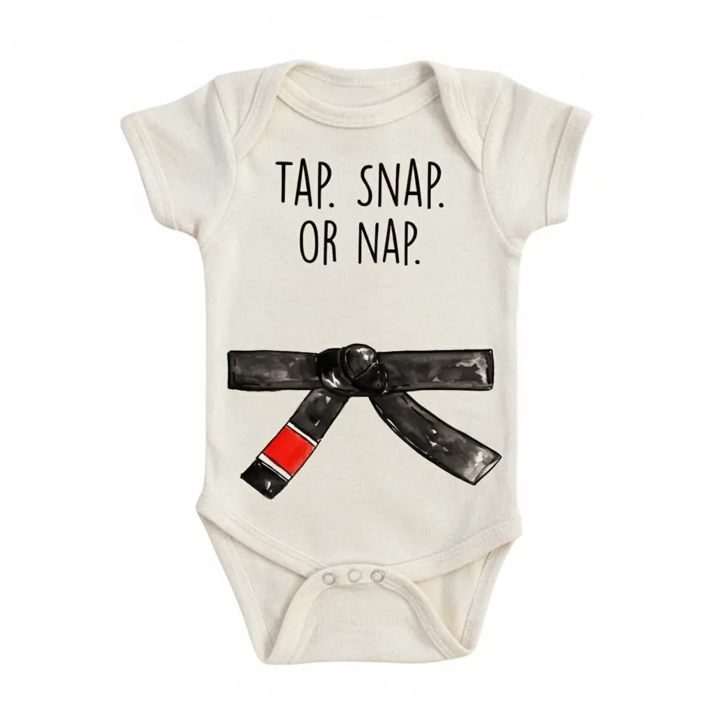 Jiu Jitsu Tap Nap - Baby Boy Girl Clothes Infant Onesie® Funny Cute Newborn GS1  Funny Cute Onesie® | North Fork Forager LLC