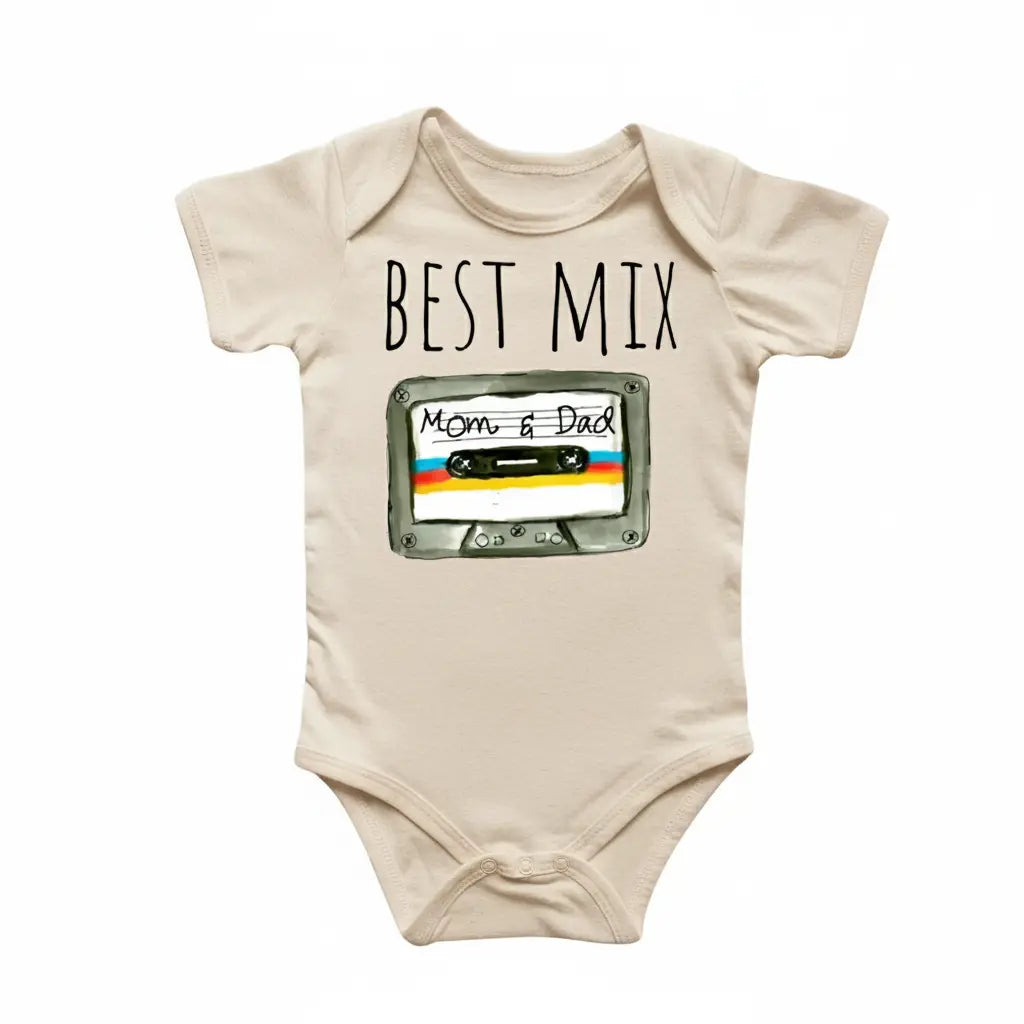 Best Mix Mom Dad - Baby Boy Girl Clothes Infant Bodysuit Funny Cute Newborn  Funny Cute Onesie® | North Fork Forager LLC