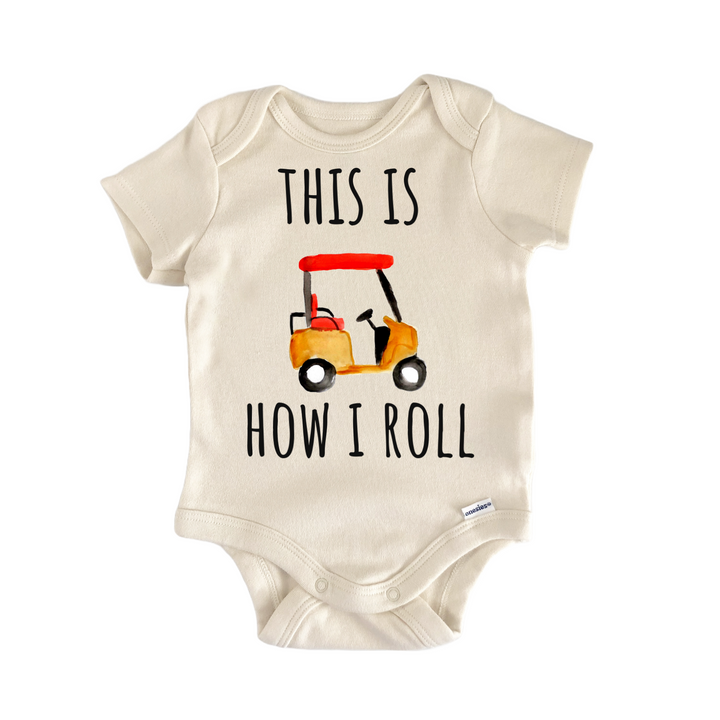 How I Roll Golf Club Cart Baby Gift Baby Onesie®