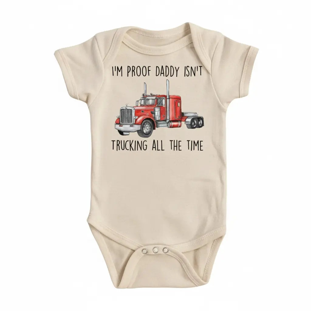 Trucker Red Proof - Baby Boy Girl Clothes Infant Onesie® Funny Cute Newborn GS1  Funny Cute Onesie® | North Fork Forager LLC