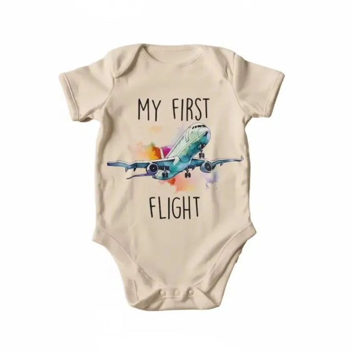 First Airplane Flight - Baby Boy Girl Clothes Infant Bodysuit Funny Cute Newborn  Funny Cute Onesie® | North Fork Forager LLC