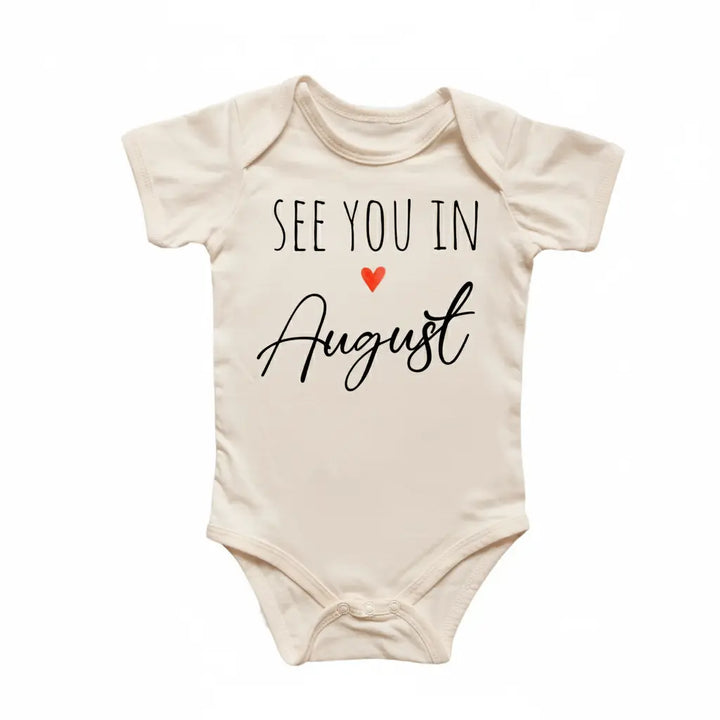 August Baby Announcement - Baby Boy Girl Clothes Infant Bodysuit Funny Cute Newborn  Funny Cute Onesie® | North Fork Forager LLC