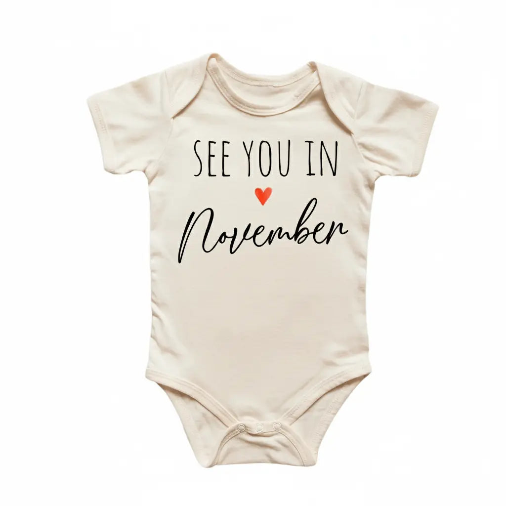 November Baby Announcement - Baby Boy Girl Clothes Infant Bodysuit Funny Cute Newborn  Funny Cute Onesie® | North Fork Forager LLC