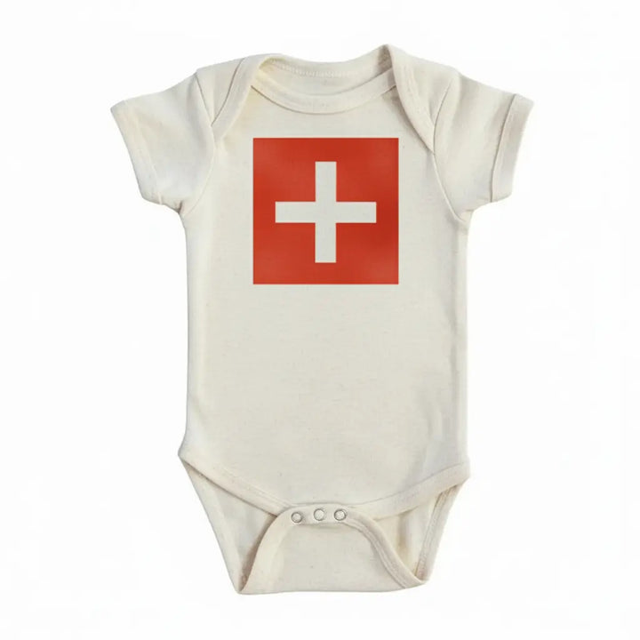 Switzerland - Baby Boy Girl Clothes Infant Bodysuit Funny Cute Newborn 1B  Funny Cute Onesie® | North Fork Forager LLC