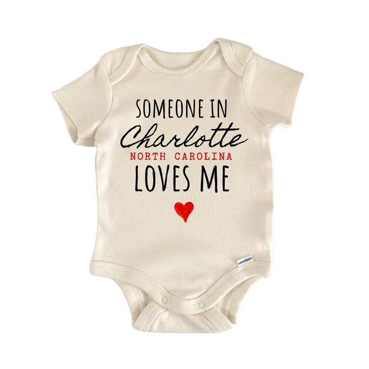 Charlotte North Carolina Baby Gift Baby Bodysuit