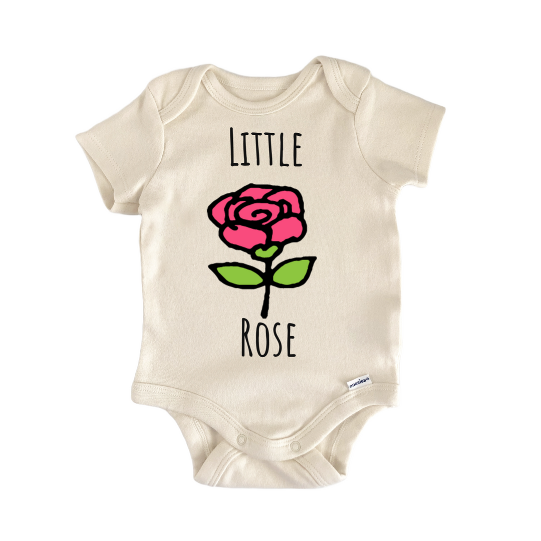 Little Rose Flower Floral Baby Gift Baby Bodysuit