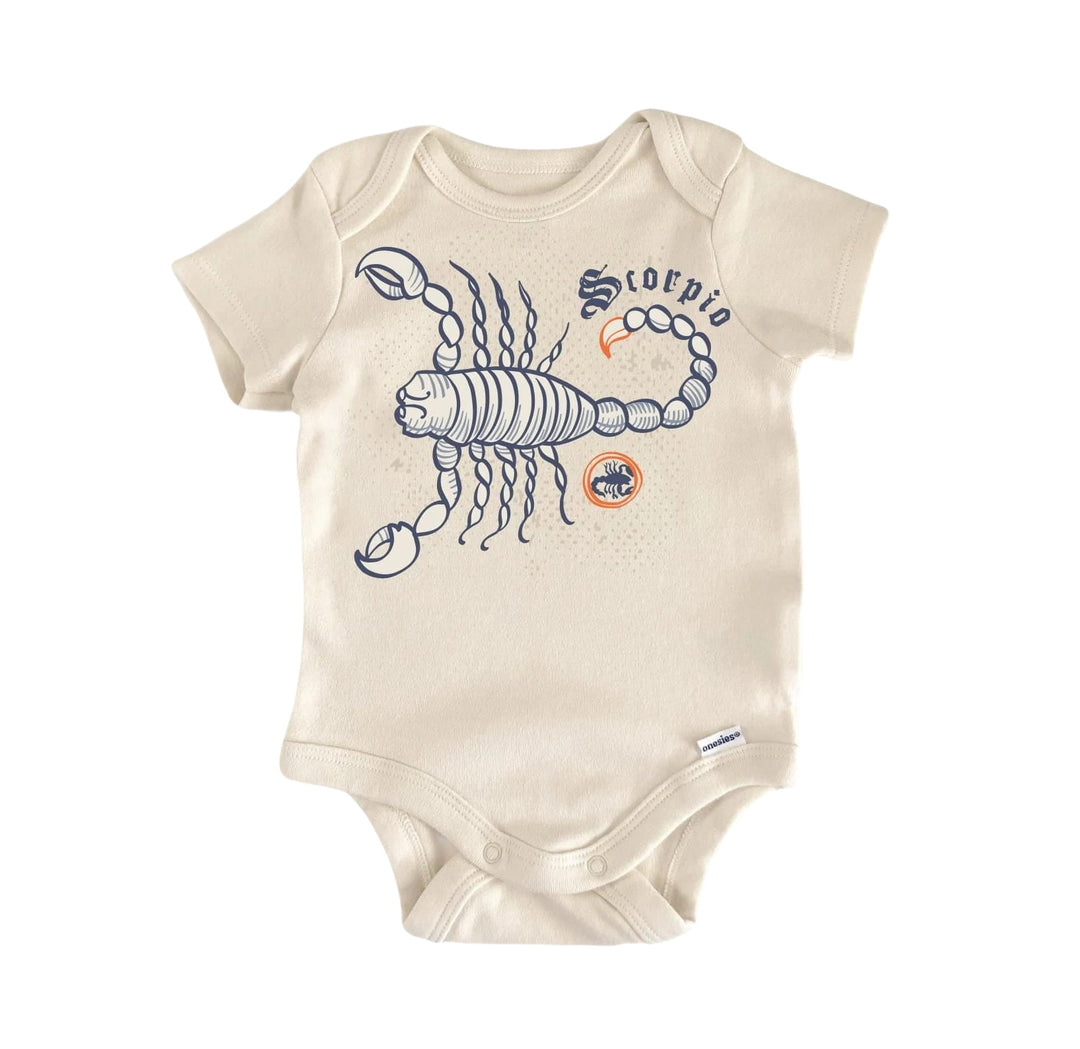 Scorpio Zodiac Constellation - Baby Boy Girl Clothes Infant Bodysuit Funny Cute  Funny Cute Onesie® | North Fork Forager LLC