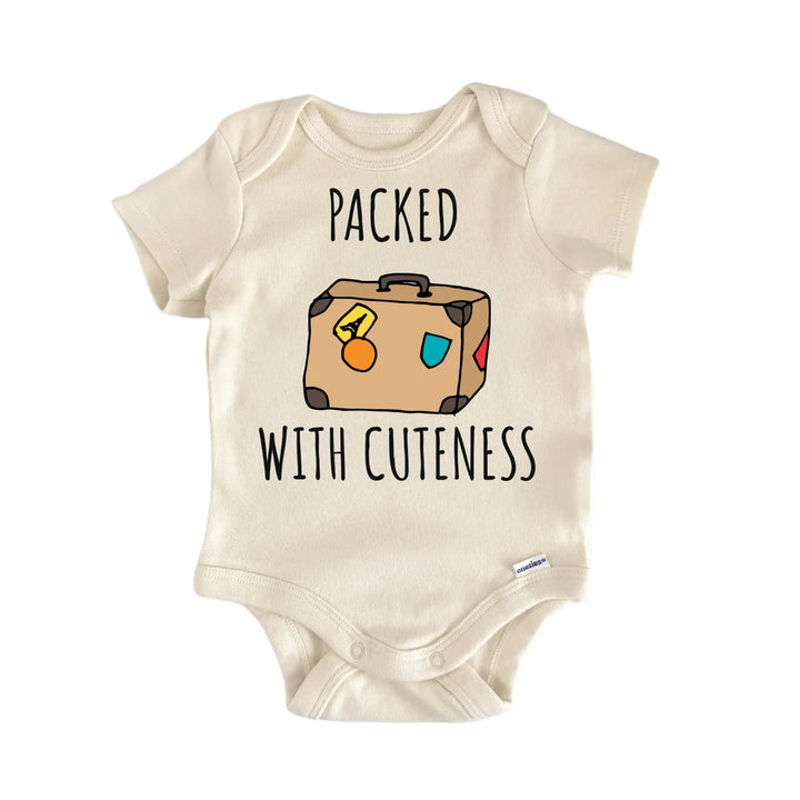 Travel Adventure Luggage Airplane Baby Gift Baby Bodysuit