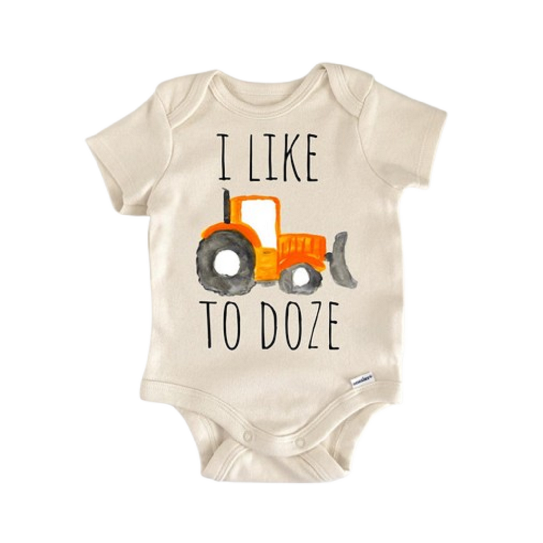 Bulldozer Excavator Construction - Baby Boy Girl Clothes Infant Onesie® Funny GS1 BBY