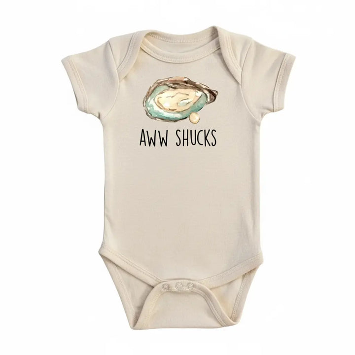 Oyster Aww - Baby Boy Girl Clothes Infant Bodysuit Funny Cute Newborn  Funny Cute Onesie® | North Fork Forager LLC