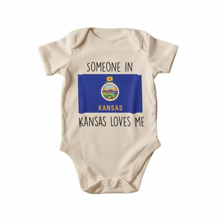Kansas - Baby Boy Girl Clothes Infant Bodysuit Funny Cute Newborn  Funny Cute Onesie® | North Fork Forager LLC
