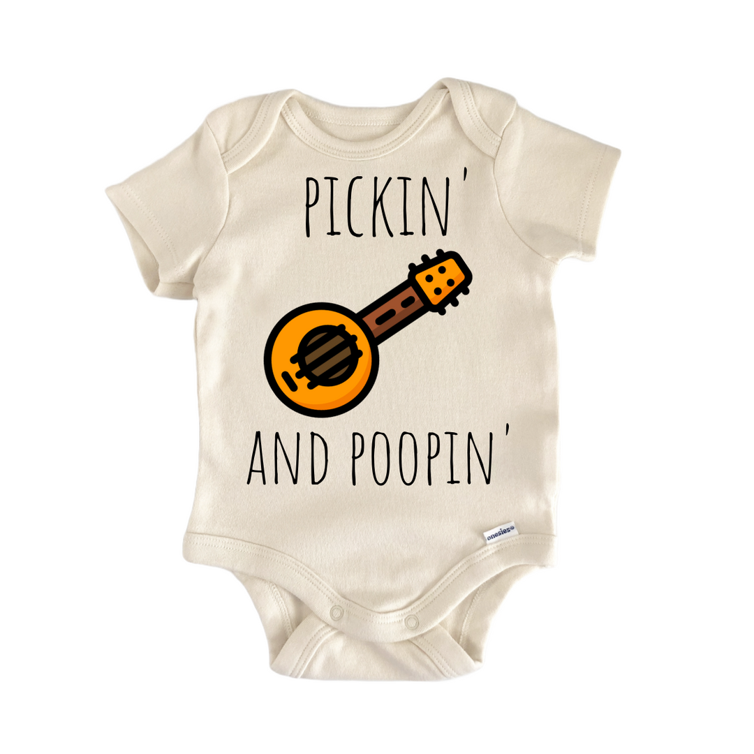 Bajo Guitar Instrument - Baby Bodysuit  Funny Cute Onesie® | North Fork Forager LLC