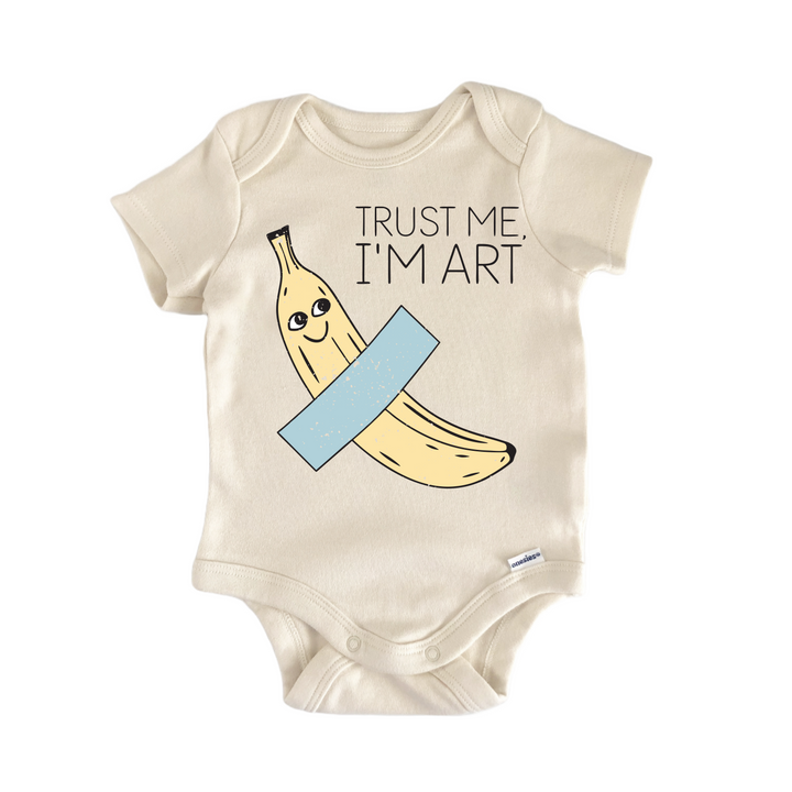 Banana Tape Fruit Classic Art - Baby Bodysuit  Funny Cute Onesie® | North Fork Forager LLC