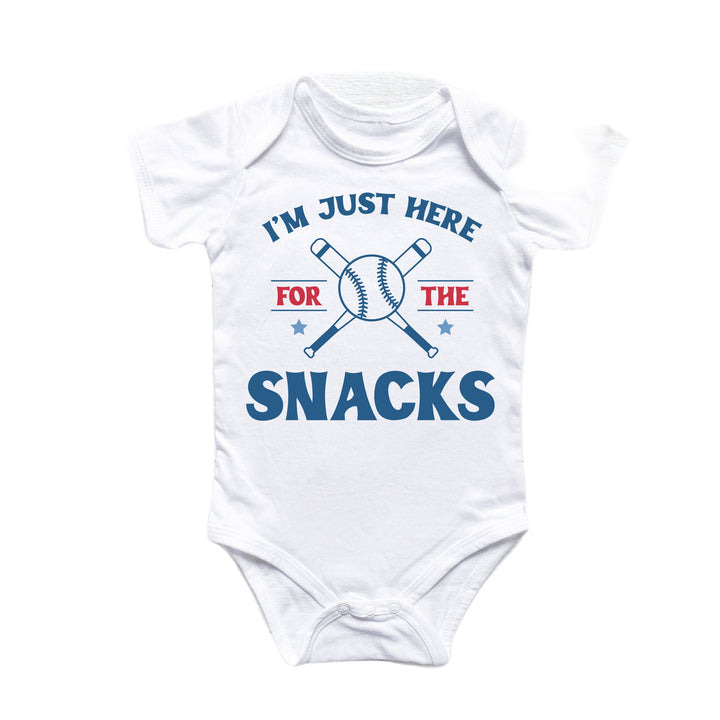 Baseball Snacks - Baby Boy Girl Clothes Infant Bodysuit Funny Cute Newborn