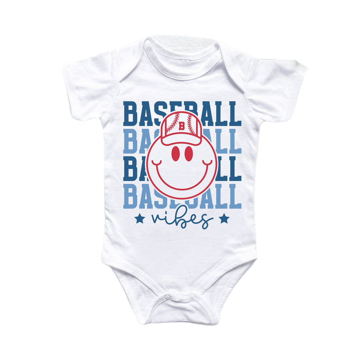 Baseball Vibes - Ropa para bebé niño niña Body para bebé Divertido y lindo Recién nacido 
