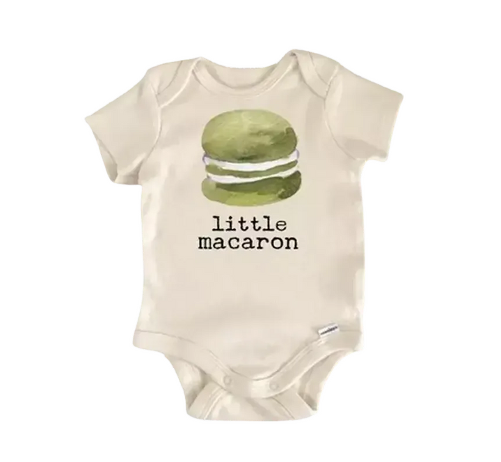 Macaron Baking French - Baby Boy Girl Clothes Infant Bodysuit Funny Cute Newborn  Funny Cute Onesie® | North Fork Forager LLC