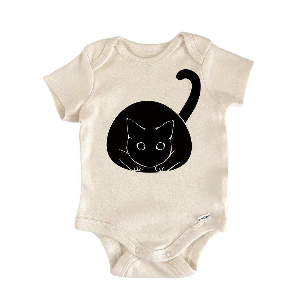 Black Cat Pet Lover Feline - Baby Bodysuit  Funny Cute Onesie® | North Fork Forager LLC
