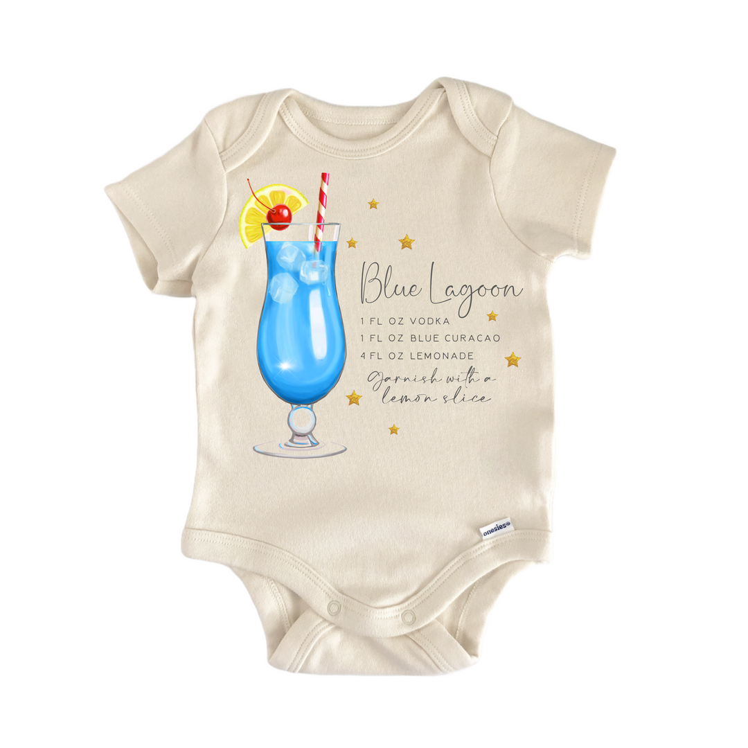 Blue Lagoon Vodka Lemonade Cocktail - Baby Bodysuit  Funny Cute Onesie® | North Fork Forager LLC