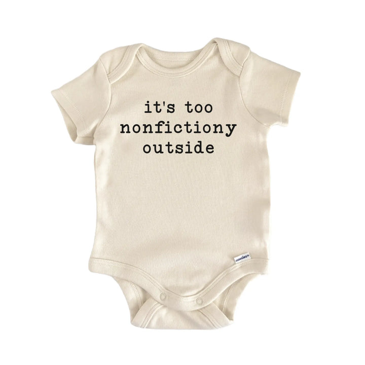 Book Introvert Nonfiction Newborn Baby Bodysuit