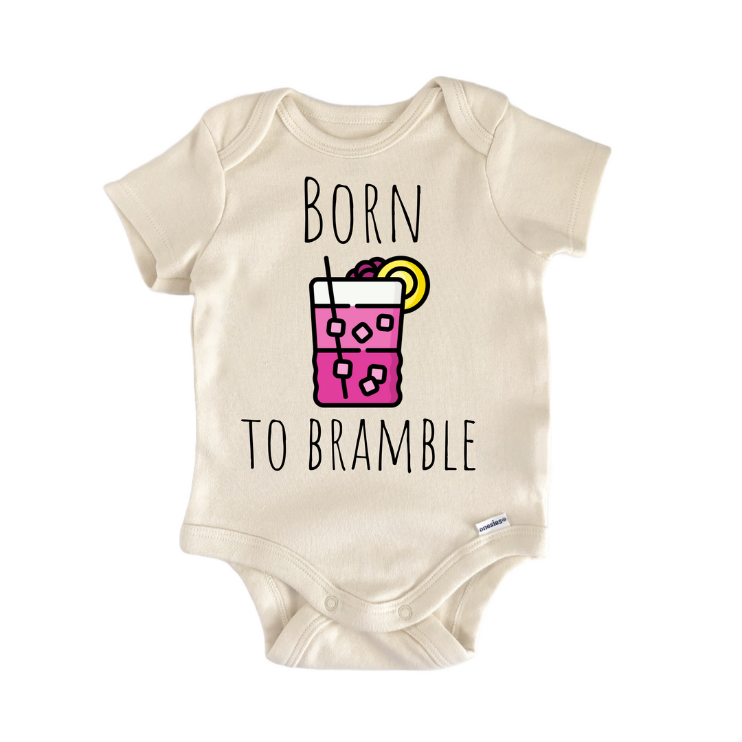 Bramble Blueberry Gin Cocktail - Baby Bodysuit  Funny Cute Onesie® | North Fork Forager LLC