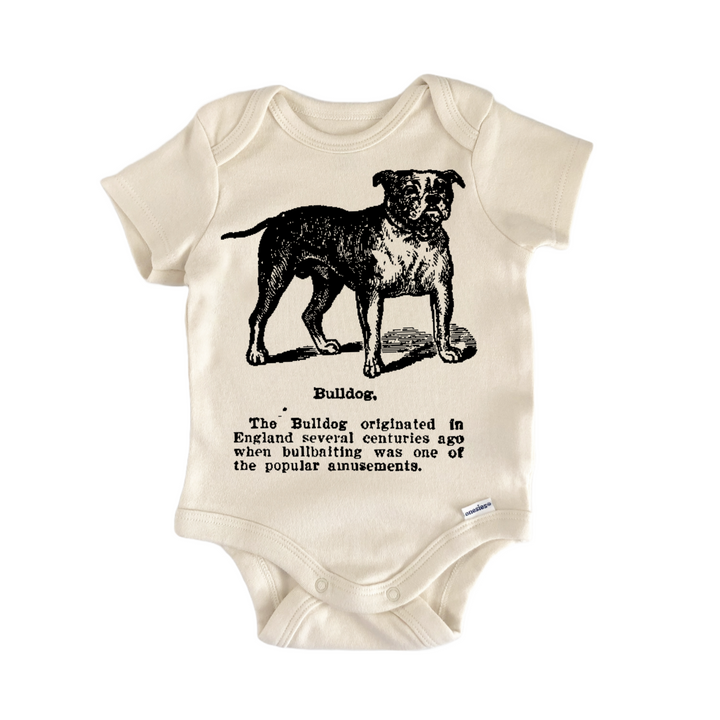 Bulldog Dog Breed Pet - Baby Bodysuit  Funny Cute Onesie® | North Fork Forager LLC