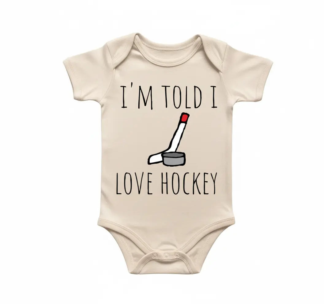 Ice Hockey - Baby Boy Girl Clothes Infant Bodysuit Funny Cute Newborn 2  Funny Cute Onesie® | North Fork Forager LLC