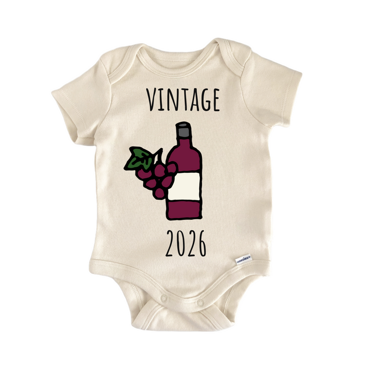 2026 Wine Vintage Grapes Winery Infant Gift Baby Onesie®