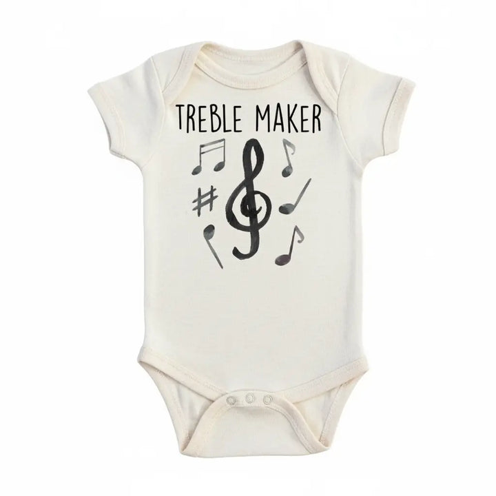 Musician Treble - Baby Boy Girl Clothes Infant Onesie® Funny Cute Newborn GS1  Funny Cute Onesie® | North Fork Forager LLC