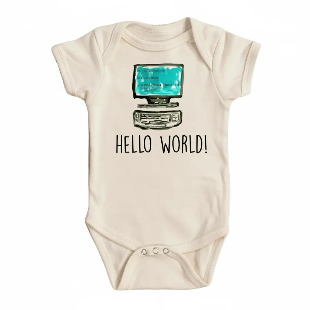 Computer - Baby Boy Girl Clothes Infant Onesie® Funny Cute Newborn GS1  Funny Cute Onesie® | North Fork Forager LLC