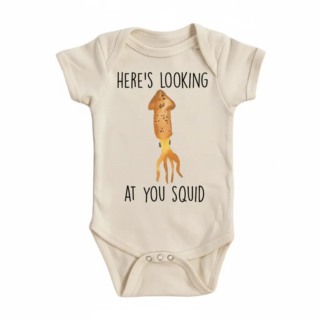 Squid Nautical - Baby Boy Girl Clothes Infant Onesie® Funny Cute Newborn 1A GS1  Funny Cute Onesie® | North Fork Forager LLC