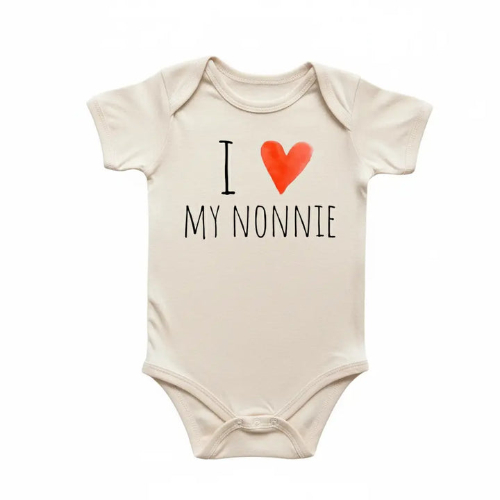 Nonnie - Baby Boy Girl Clothes Infant Bodysuit Funny Cute Newborn  Funny Cute Onesie® | North Fork Forager LLC