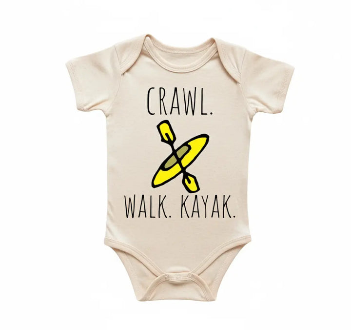 Kayak River Lake - Baby Boy Girl Clothes Infant Bodysuit Funny Cute Newborn 2  Funny Cute Onesie® | North Fork Forager LLC