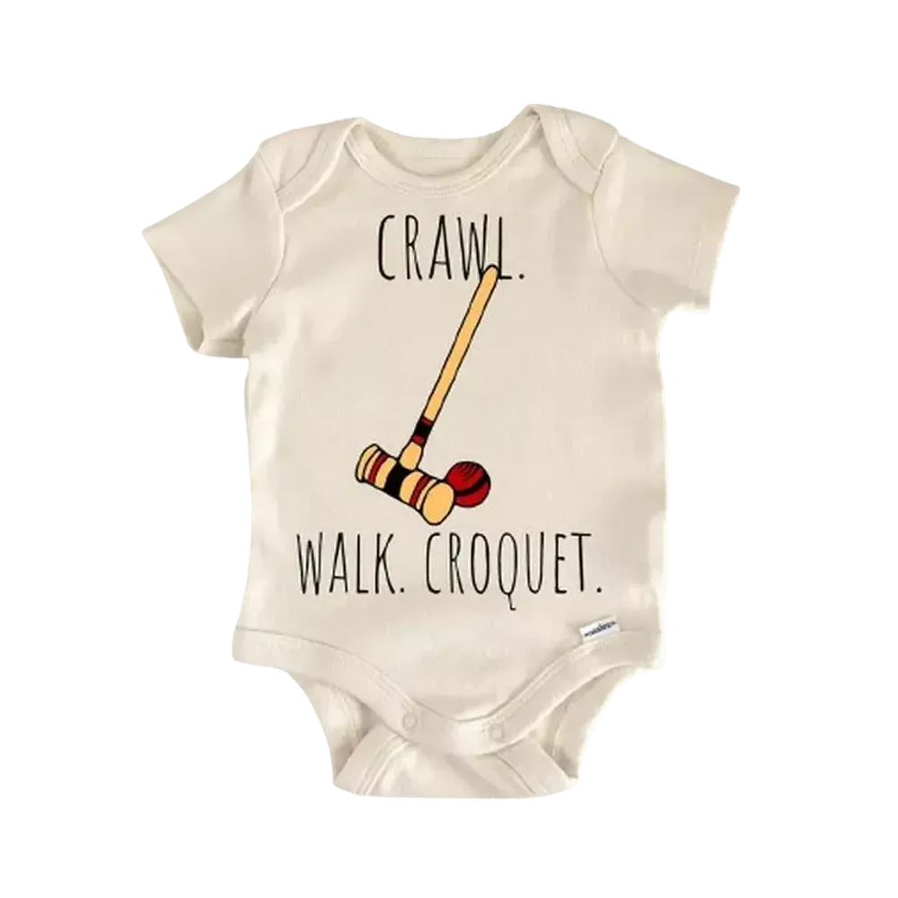 Croquet Sport - Baby Boy Girl Clothes Infant Bodysuit Funny Cute Newborn  Funny Cute Onesie® | North Fork Forager LLC