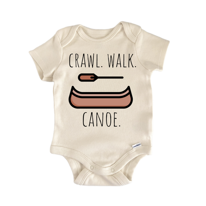 Canoe Lake River Boat - Baby Bodysuit  Funny Cute Onesie® | North Fork Forager LLC