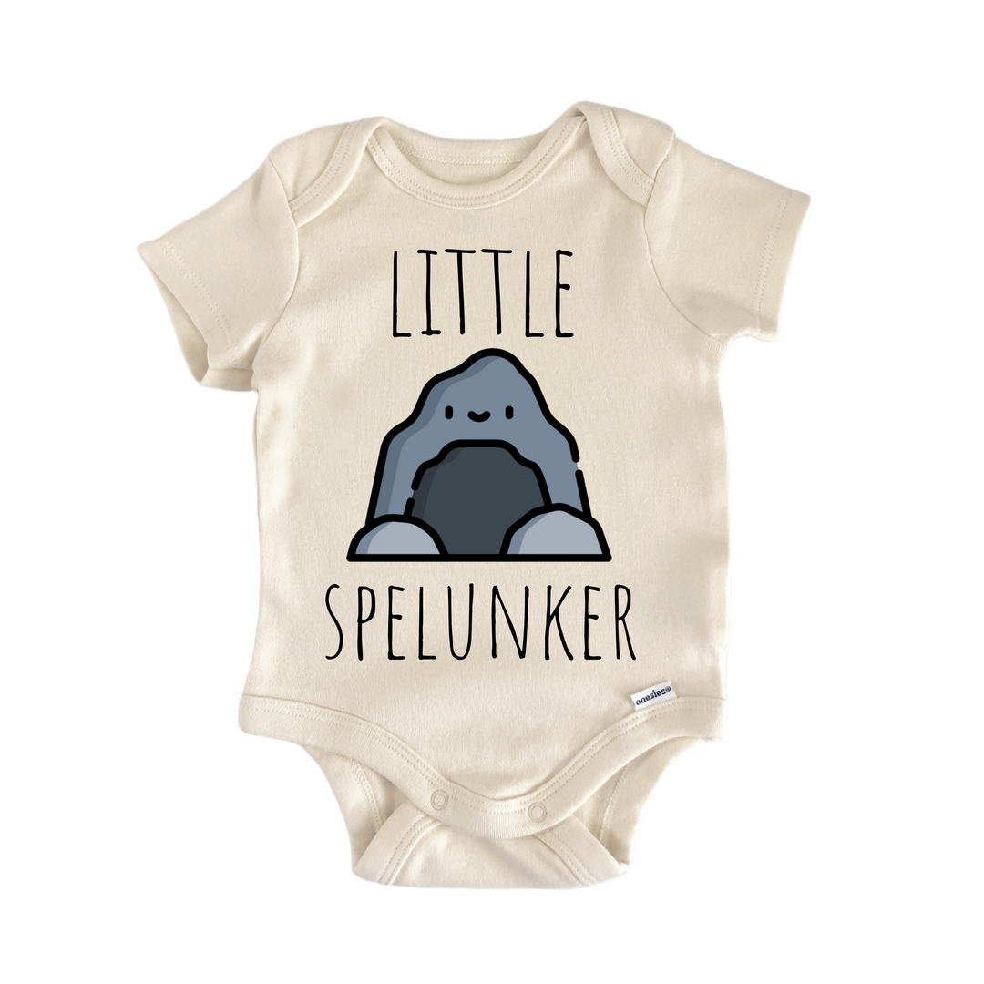 Caves Cave Spelunker Spelunk - Baby Bodysuit  Funny Cute Onesie® | North Fork Forager LLC